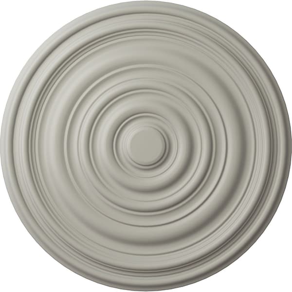 Ekena Millwork Carton Ceiling Medallion (For Canopies up to 2 5/8"), Hand-Painted Pot of Cream, 12 5/8"OD x 1"P CM13CAPCF - main